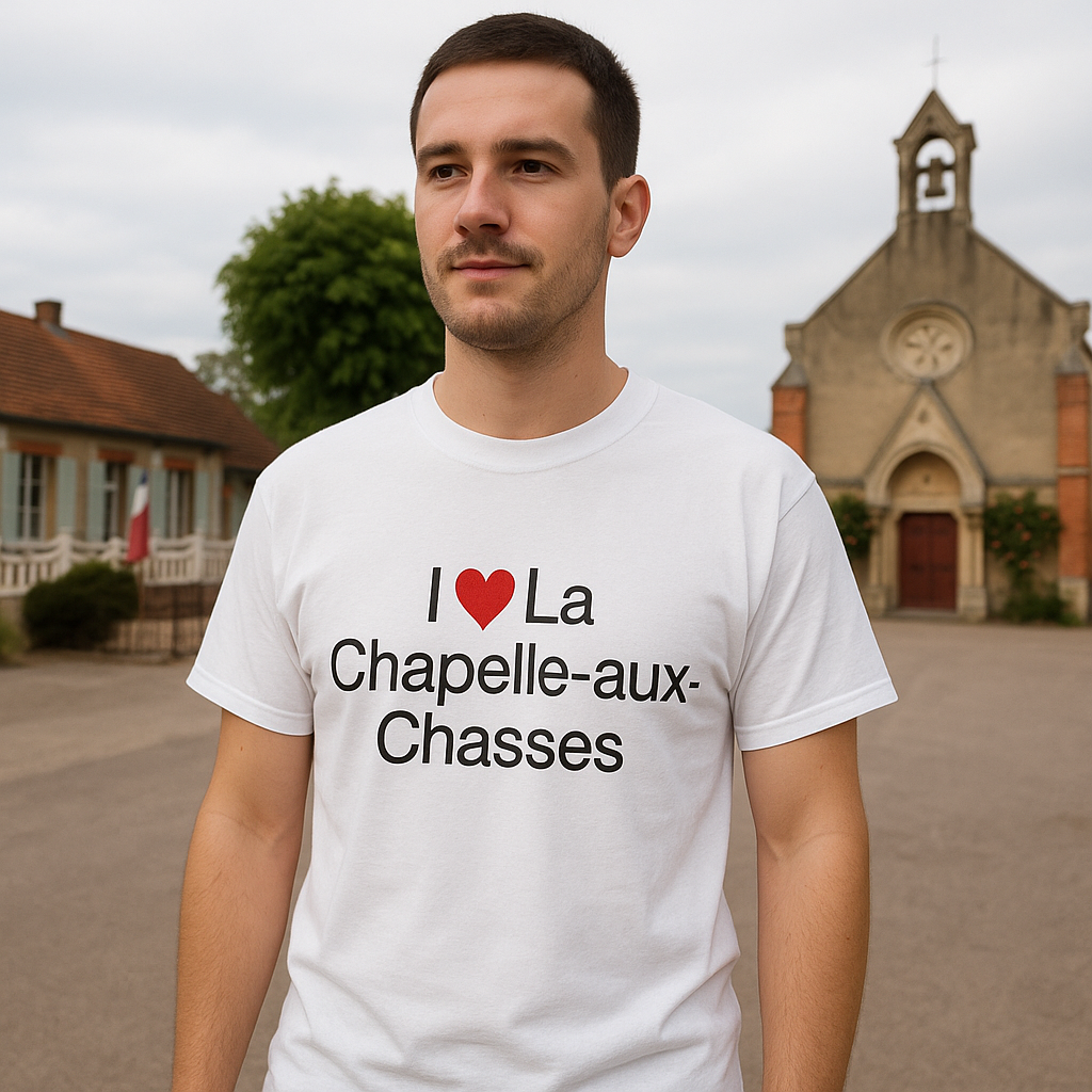 T-shirt I love la chapelle-aux-chasses