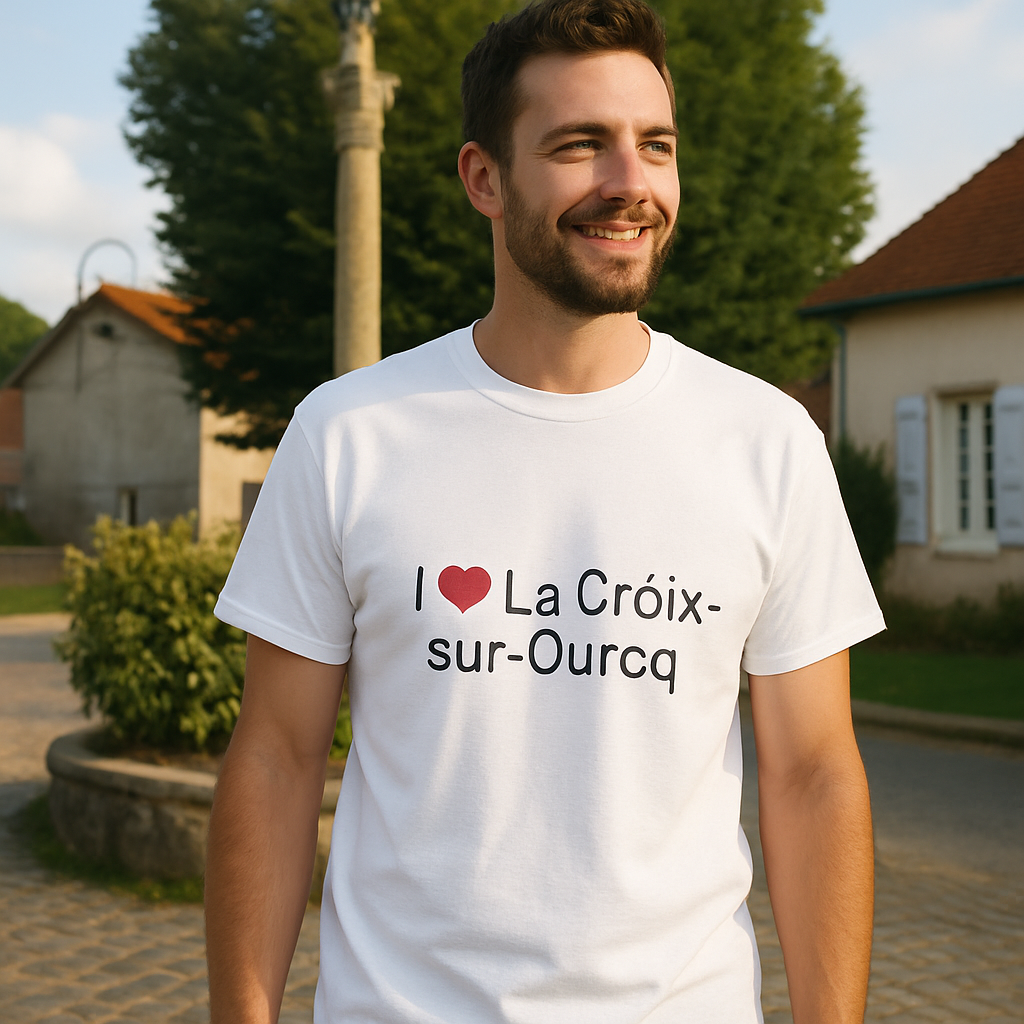 T-shirt I love la croix-sur-ourcq