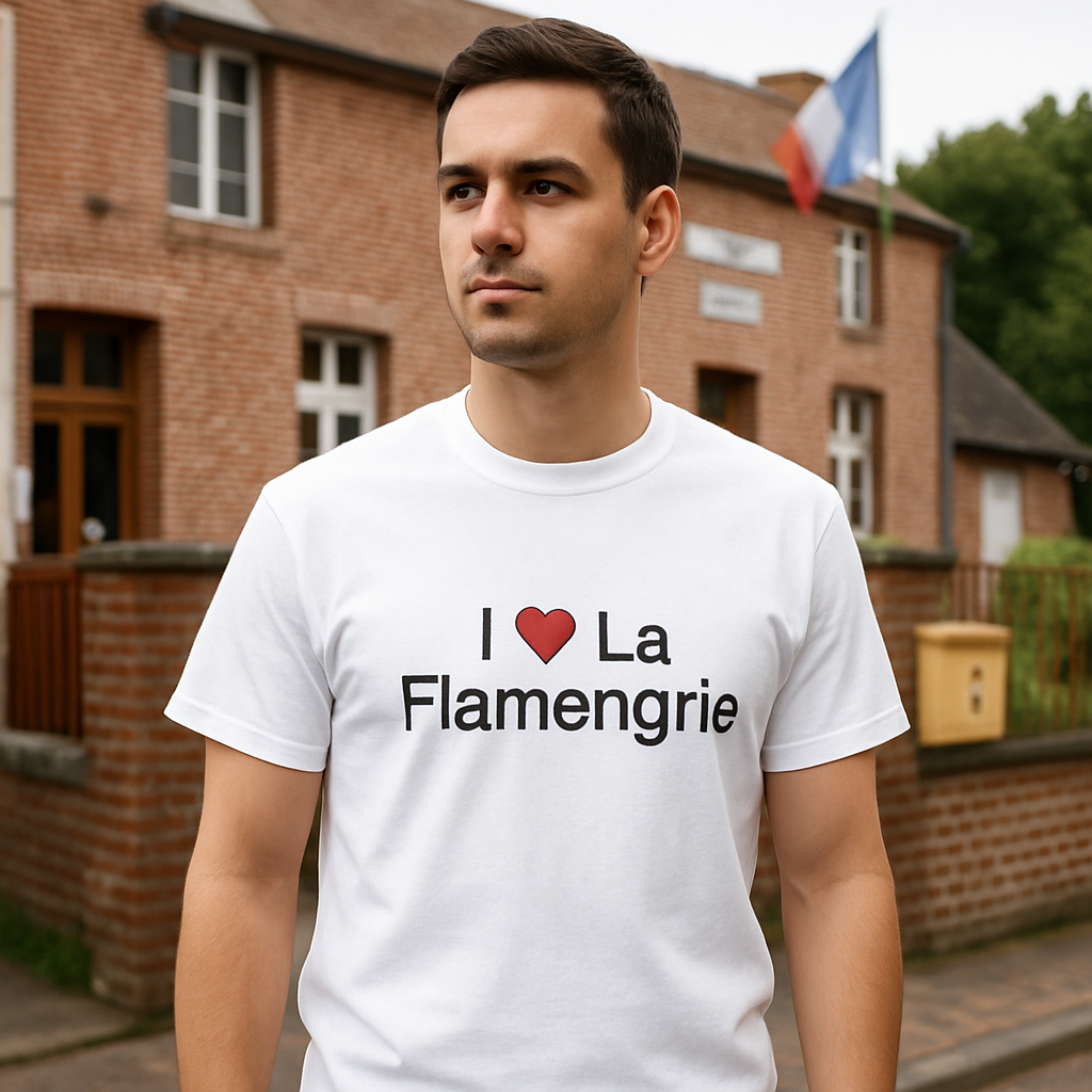 T-shirt I love la flamengrie