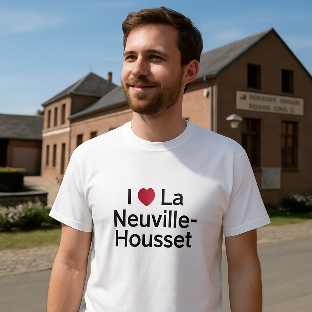 T-shirt I love la neuville-housset