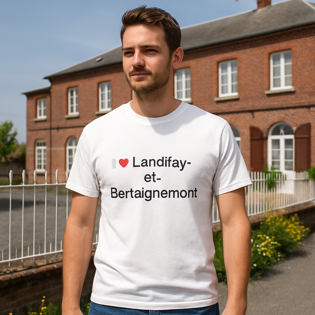 T-shirt I love landifay-et-bertaignemont