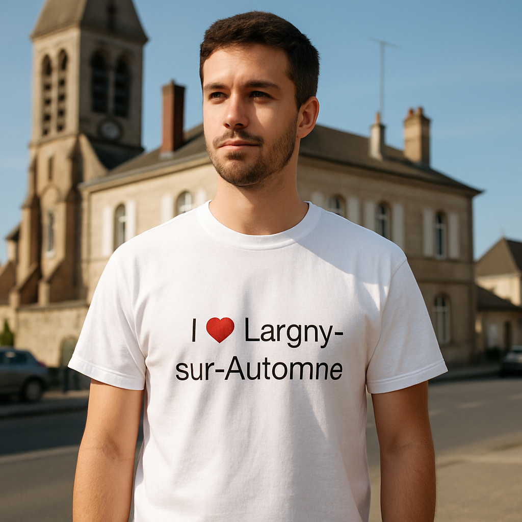 T-shirt I love largny-sur-automne