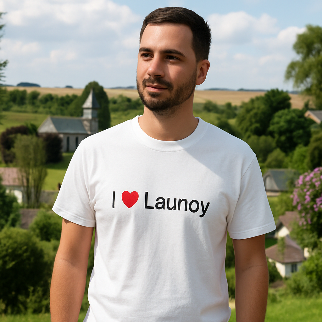 T-shirt I love launoy