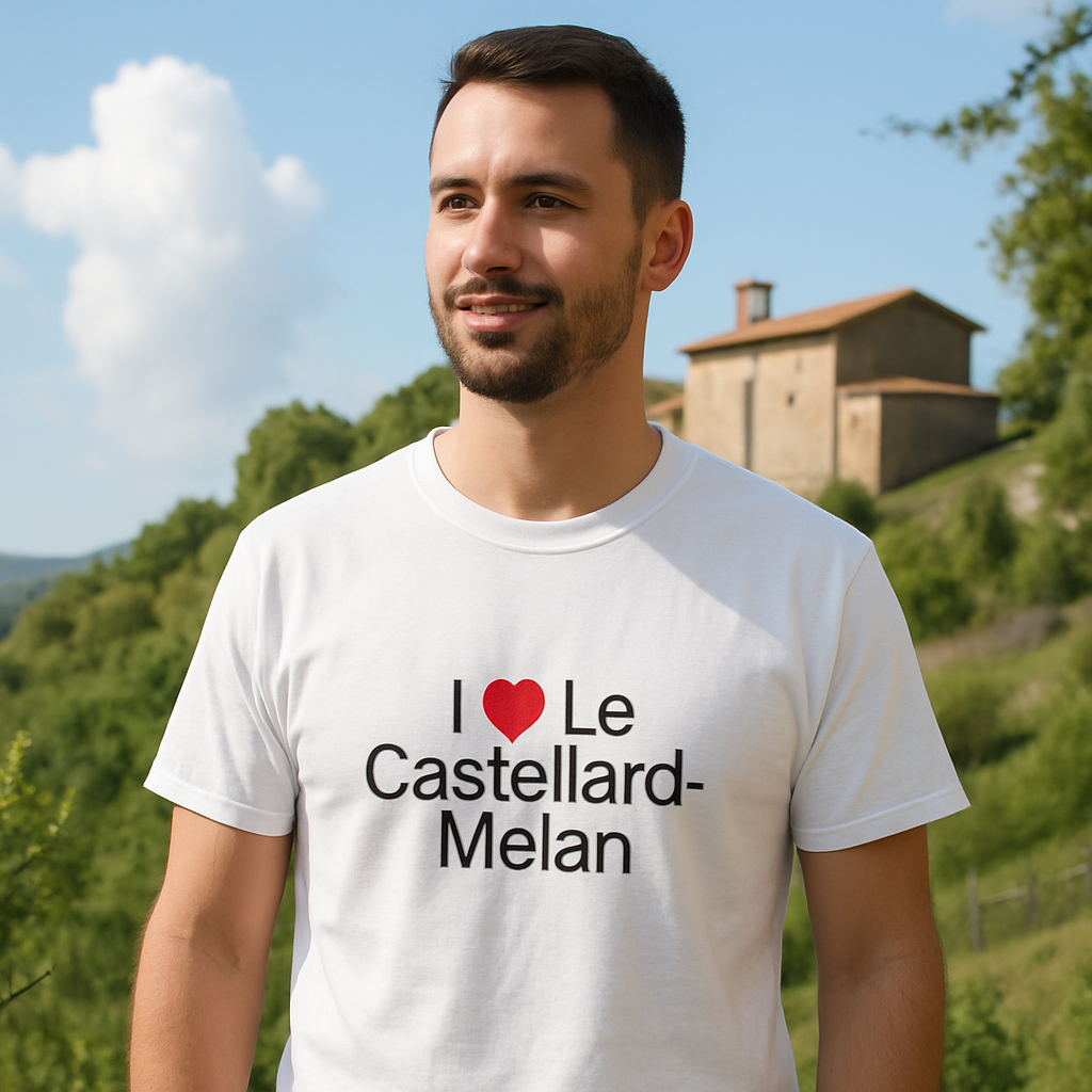 T-shirt I love le castellard-mélan