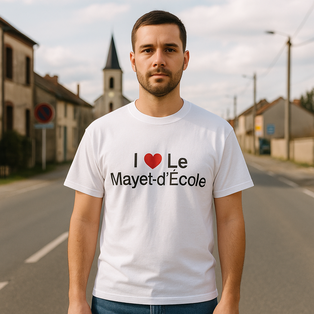 T-shirt I love le mayet-d'école