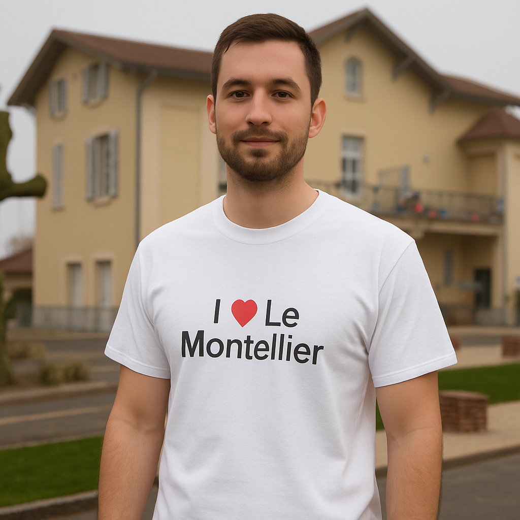 T-shirt I love le montellier
