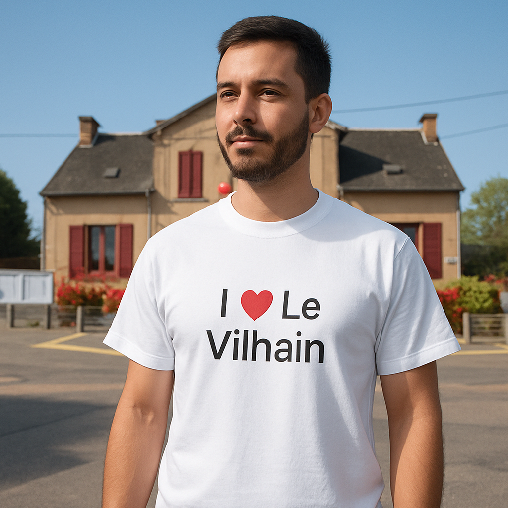 T-shirt I love le vilhain