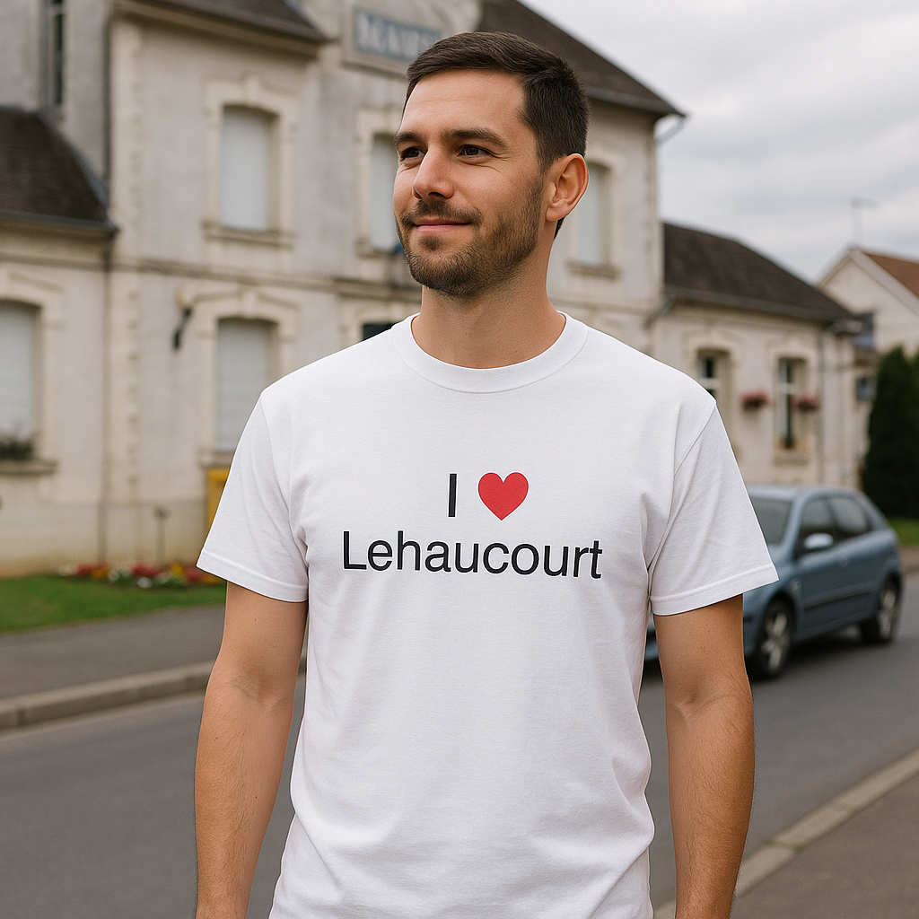 T-shirt I love lehaucourt