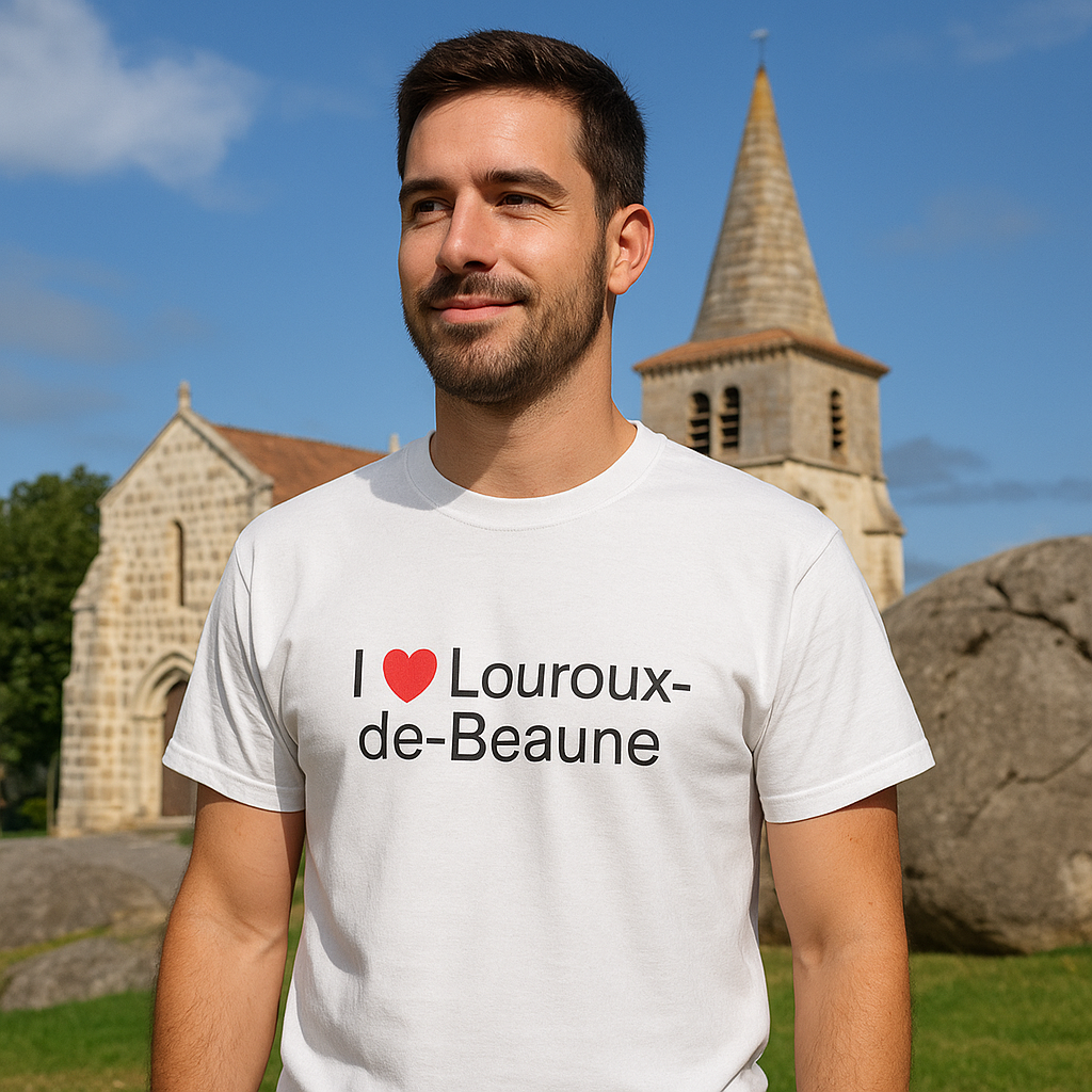 T-shirt I love louroux-de-beaune