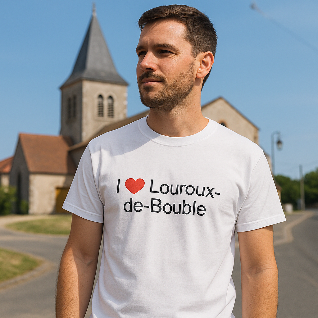 T-shirt I love louroux-de-bouble