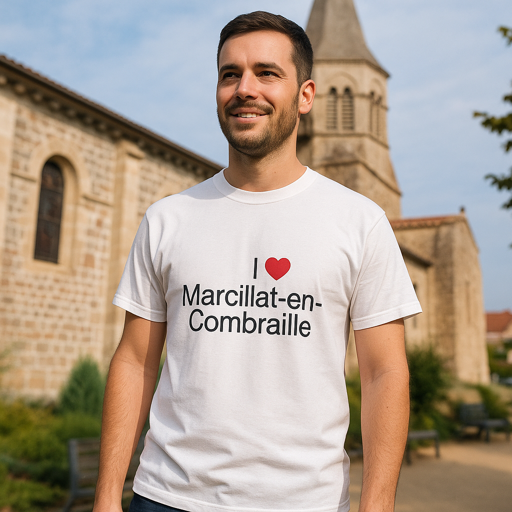 T-shirt I love marcillat-en-combraille