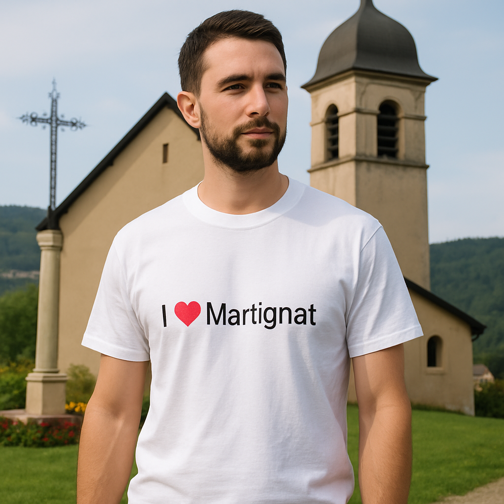 T-shirt I love martignat