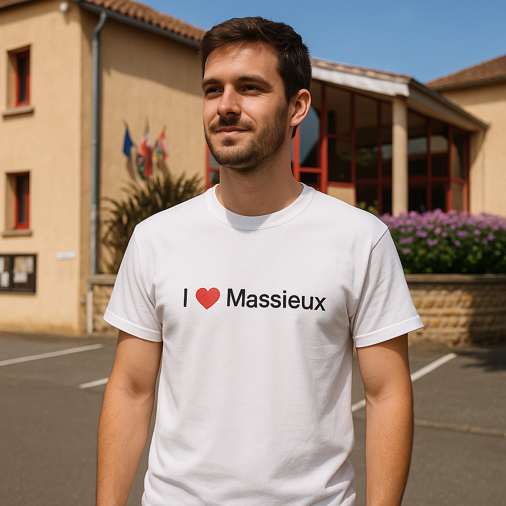 T-shirt I love massieux