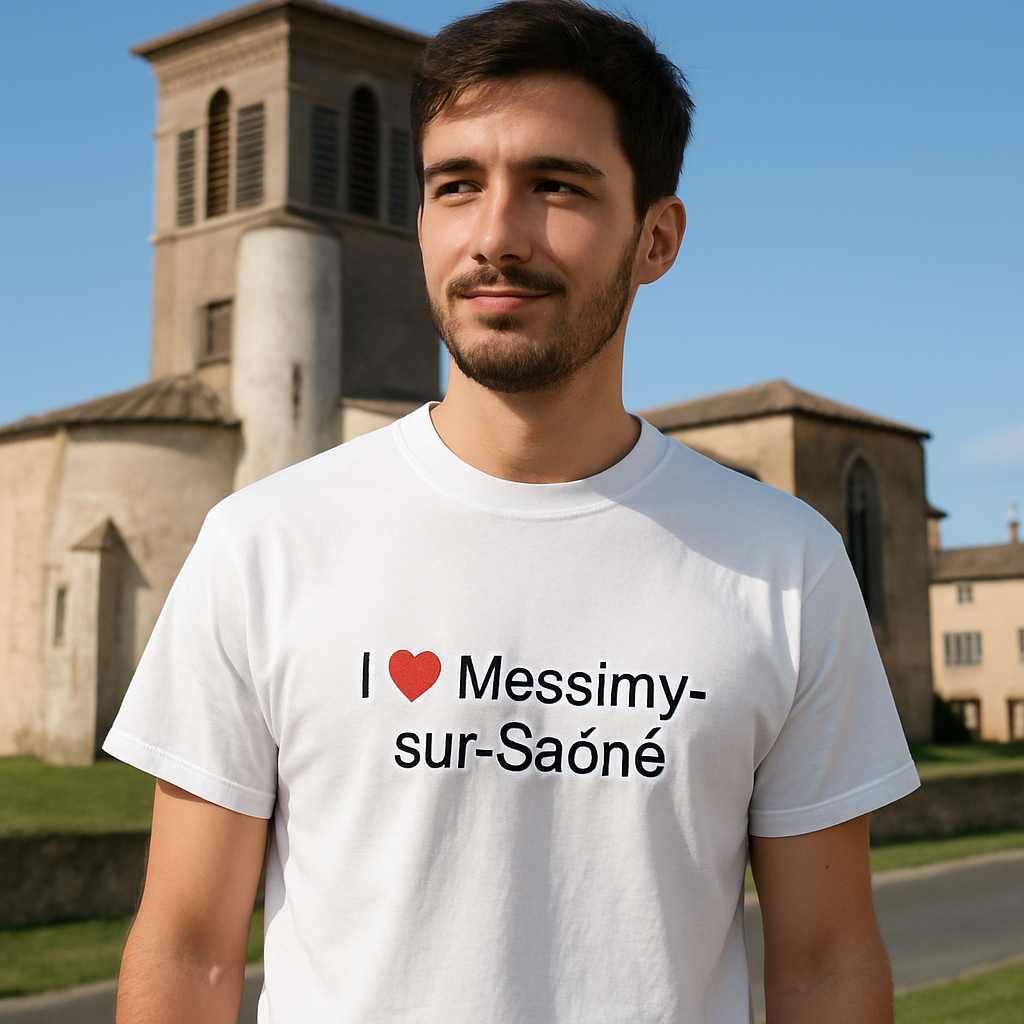 T-shirt I love messimy-sur-saône