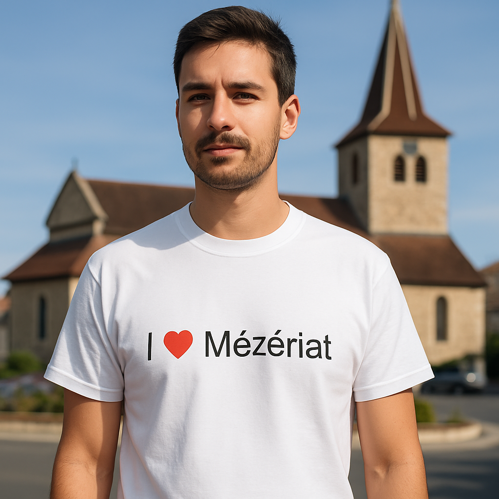 T-shirt I love mézériat