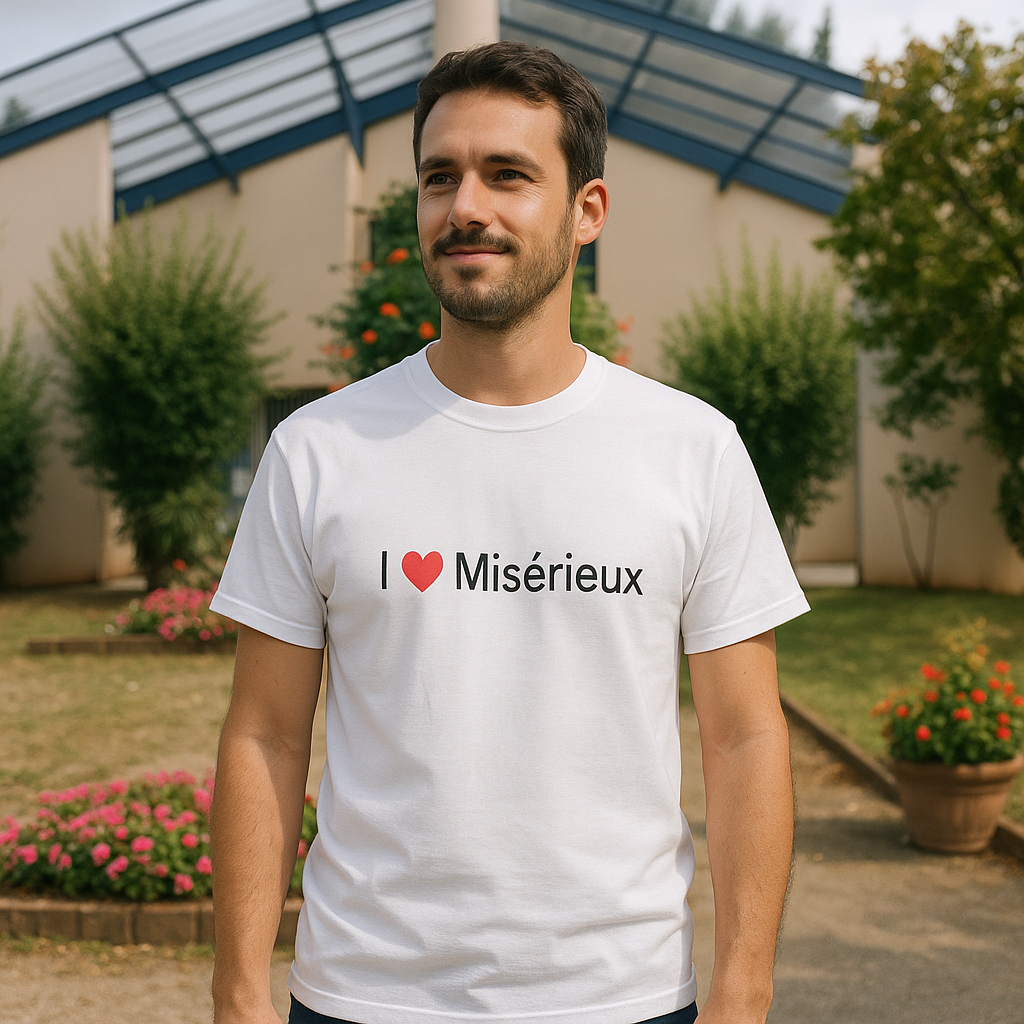 T-shirt I love misérieux
