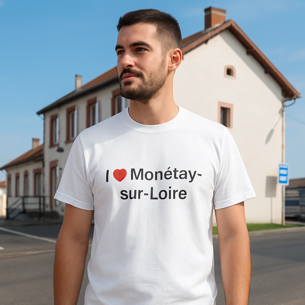 T-shirt I love monétay-sur-loire