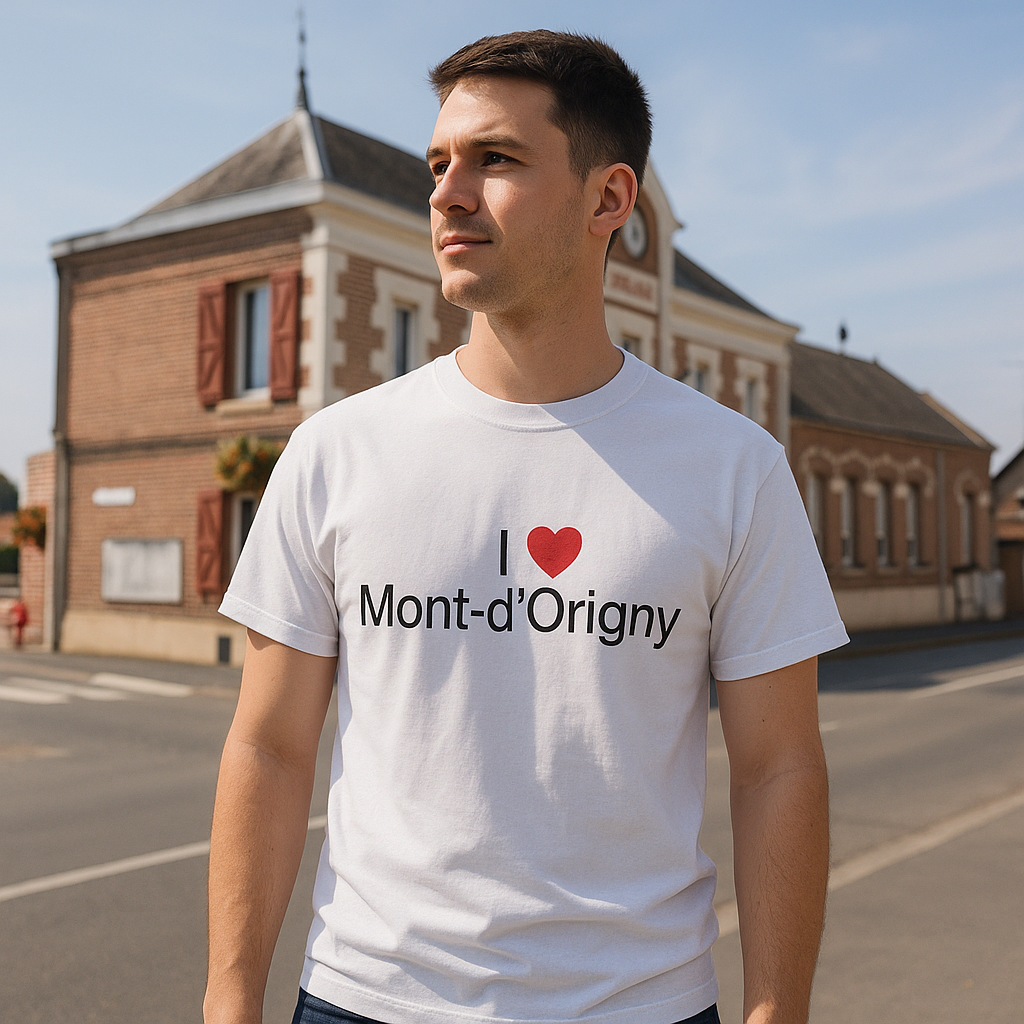 T-shirt I love mont-d'origny