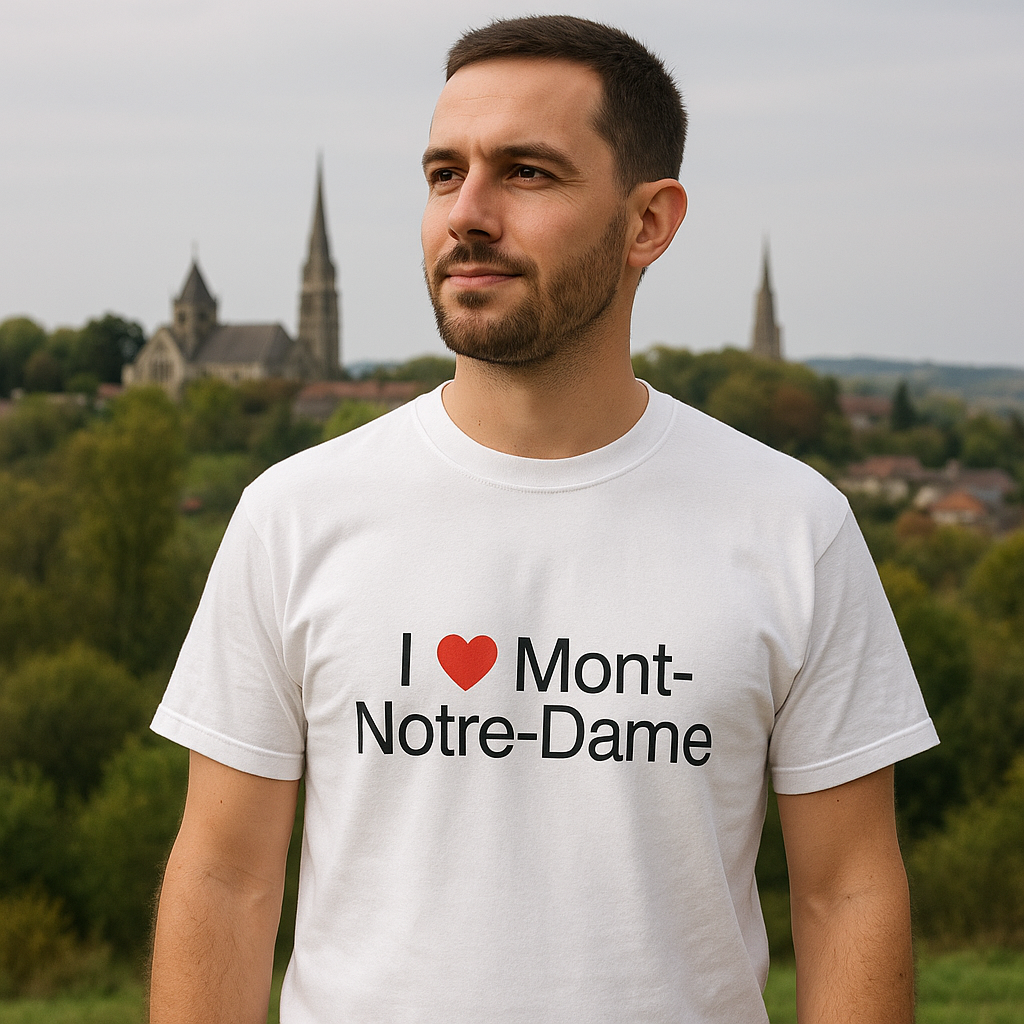 T-shirt I love mont-notre-dame