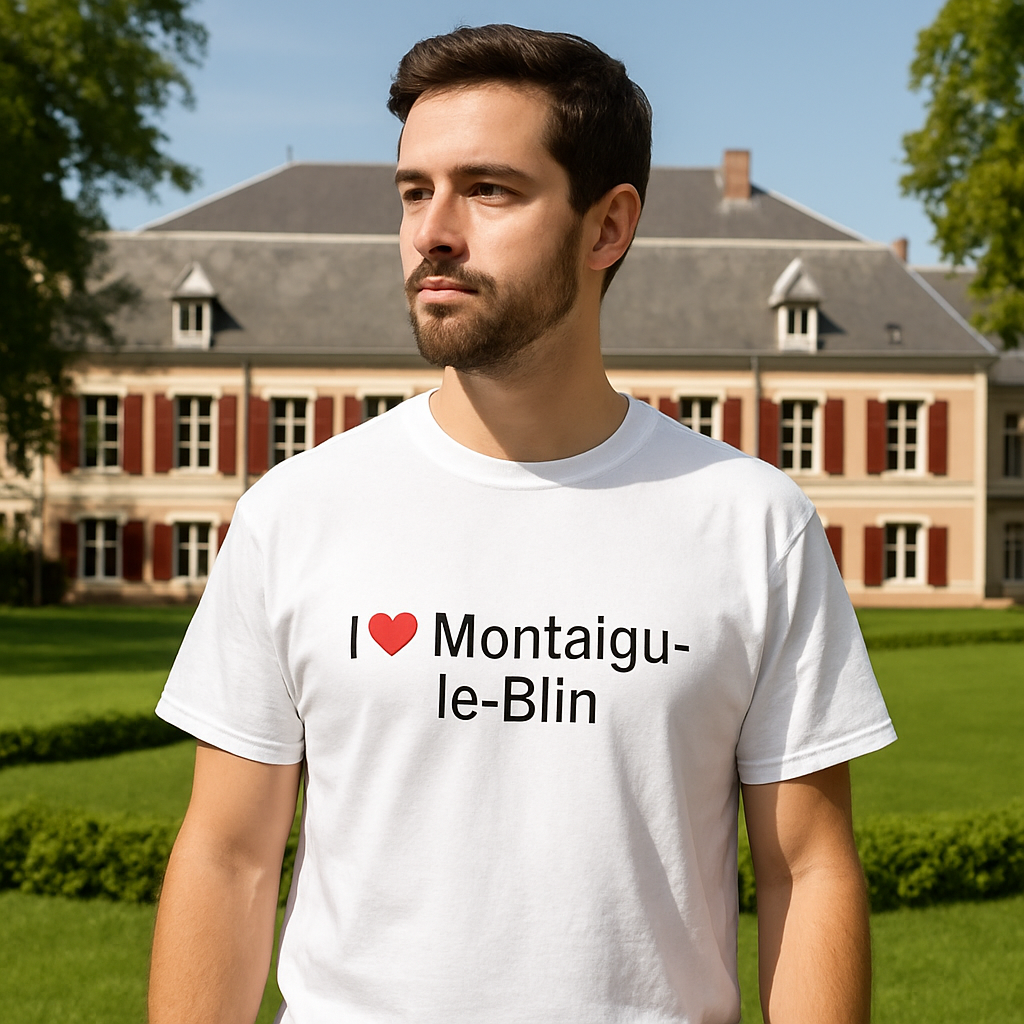 T-shirt I love montaigu-le-blin