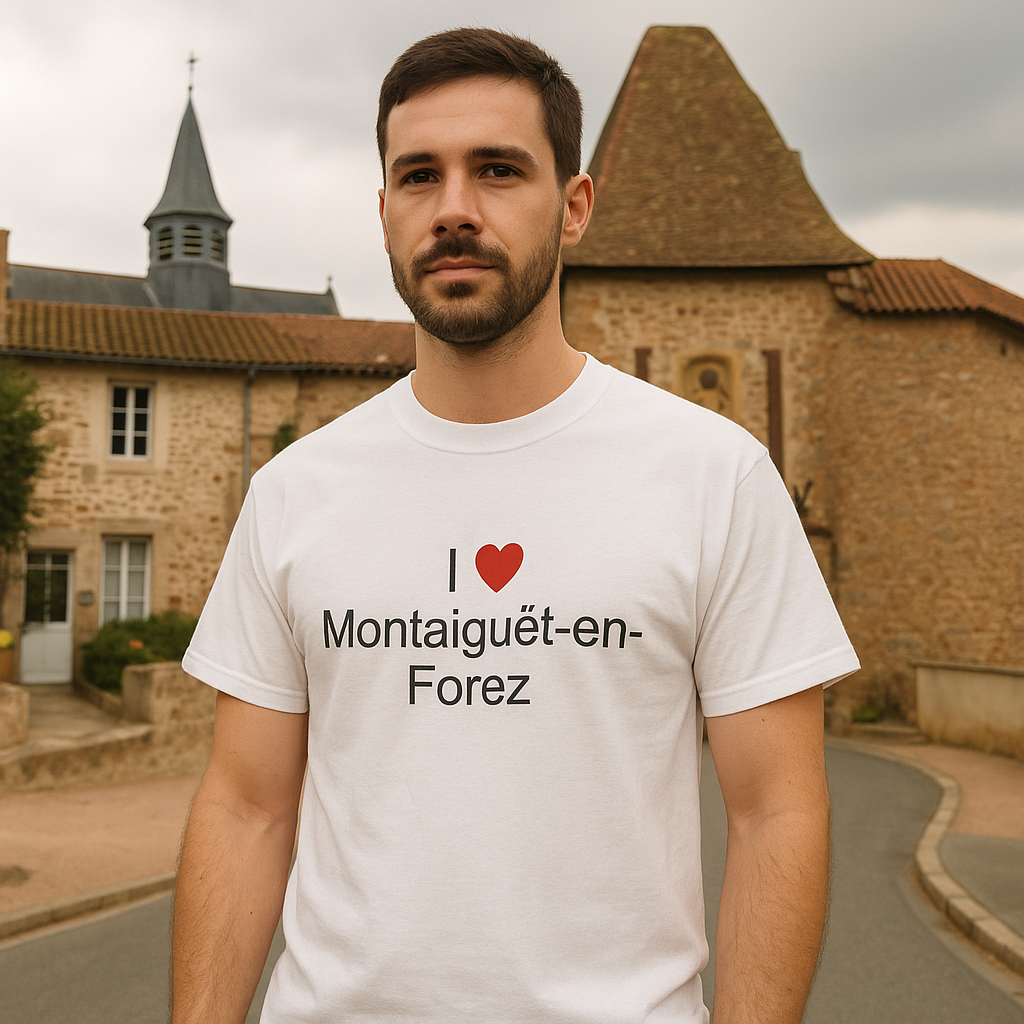 T-shirt I love montaiguët-en-forez
