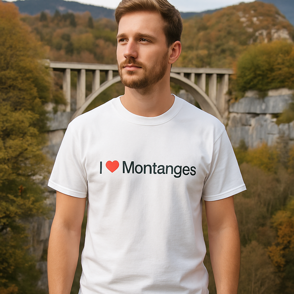 T-shirt I love montanges