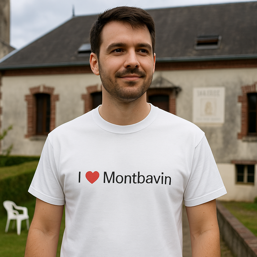 T-shirt I love montbavin