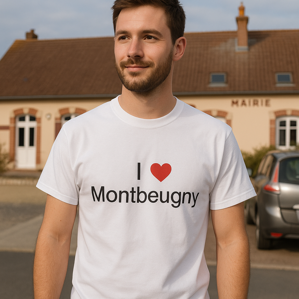 T-shirt I love montbeugny