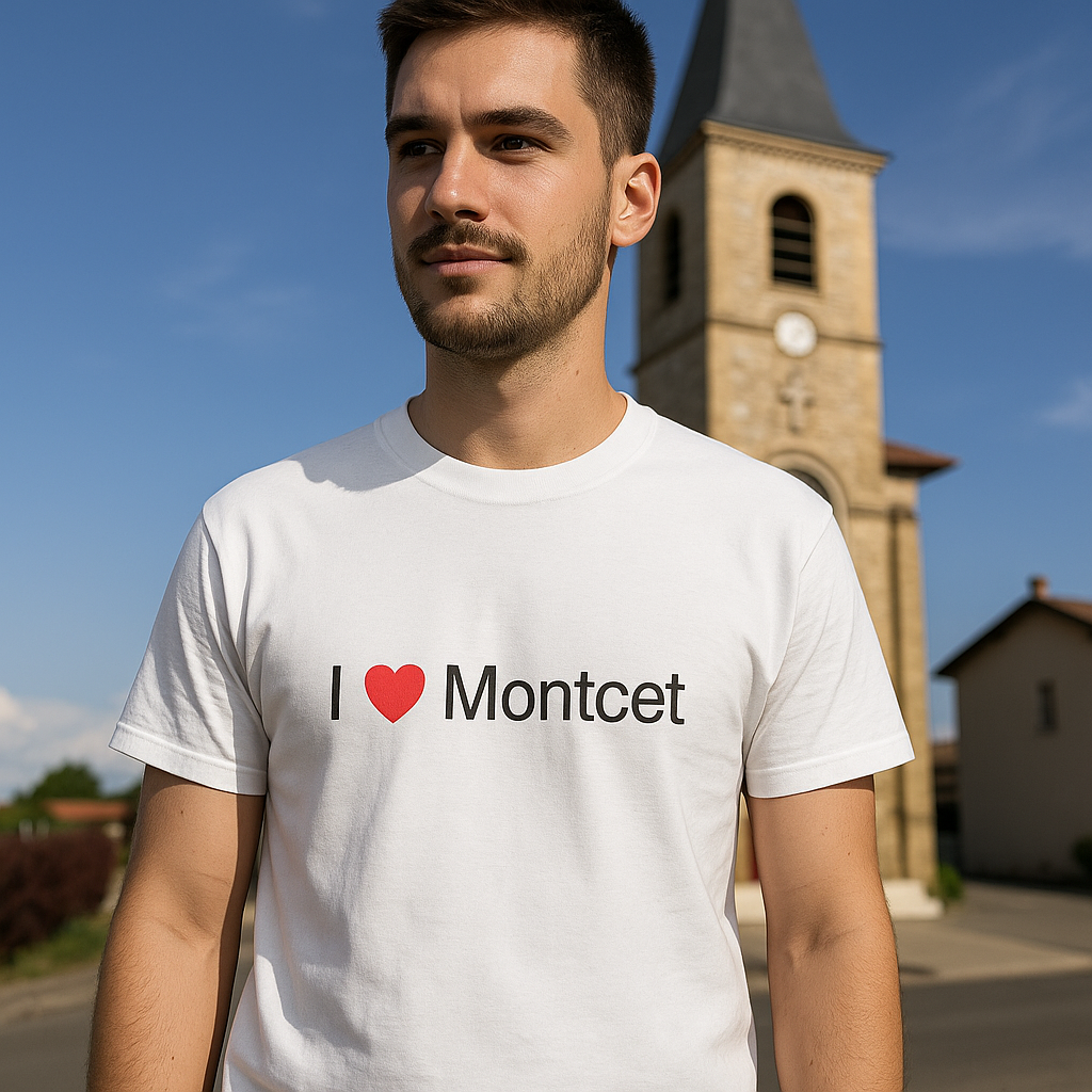 T-shirt I love montcet