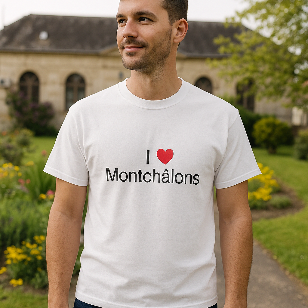 T-shirt I love montchâlons