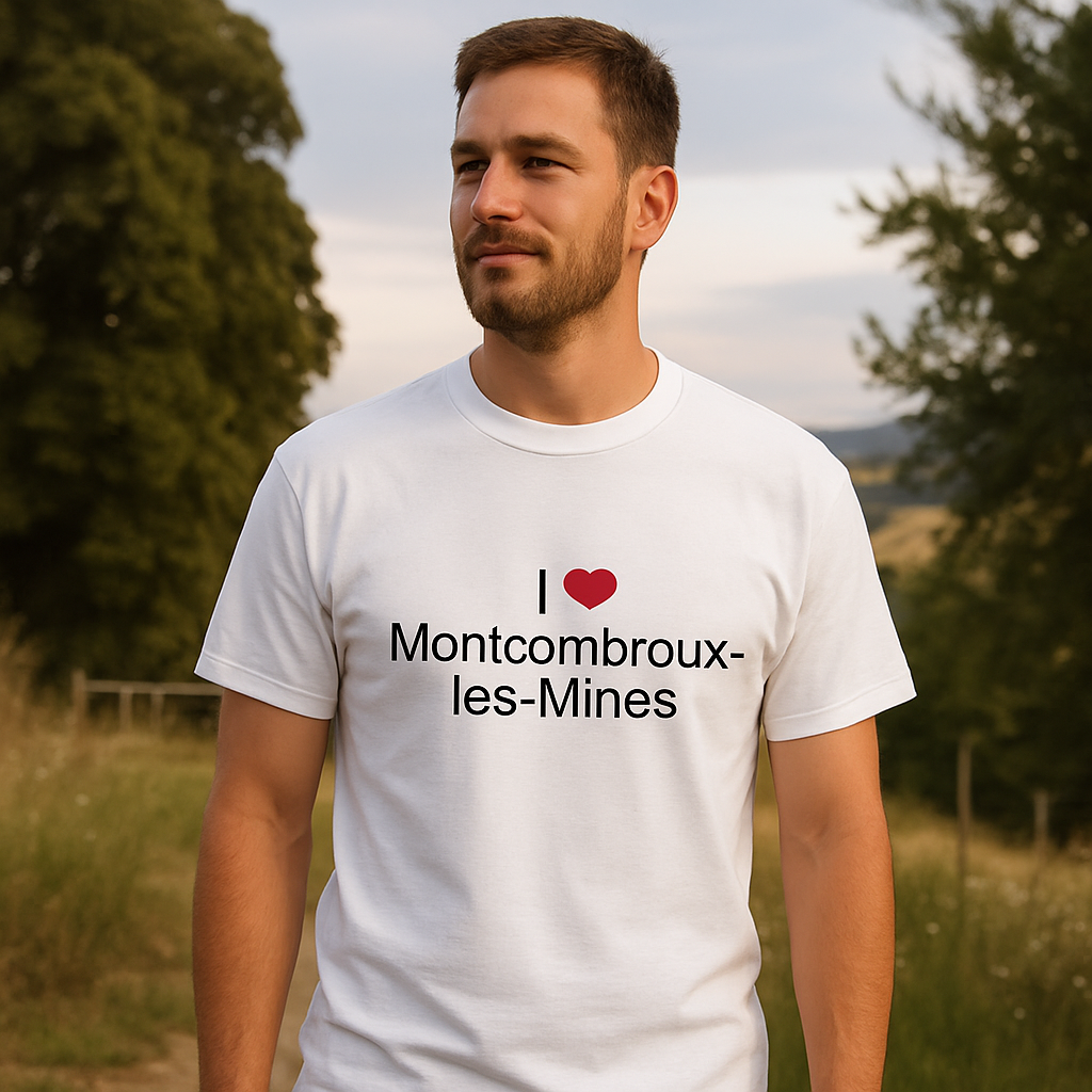 T-shirt I love montcombroux-les-mines