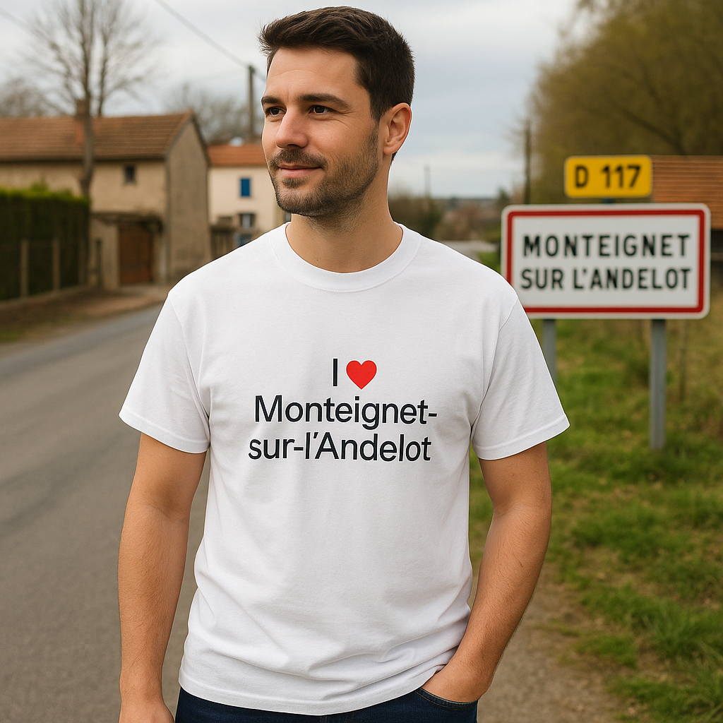 T-shirt I love monteignet-sur-l'andelot