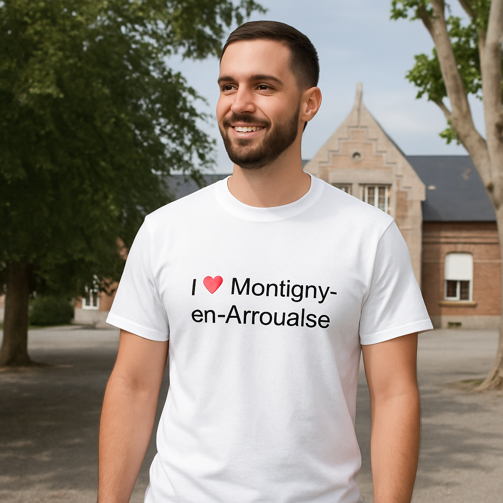 T-shirt I love montigny-en-arrouaise