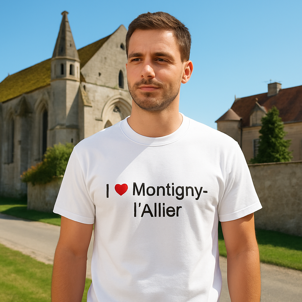 T-shirt I love montigny-l'allier