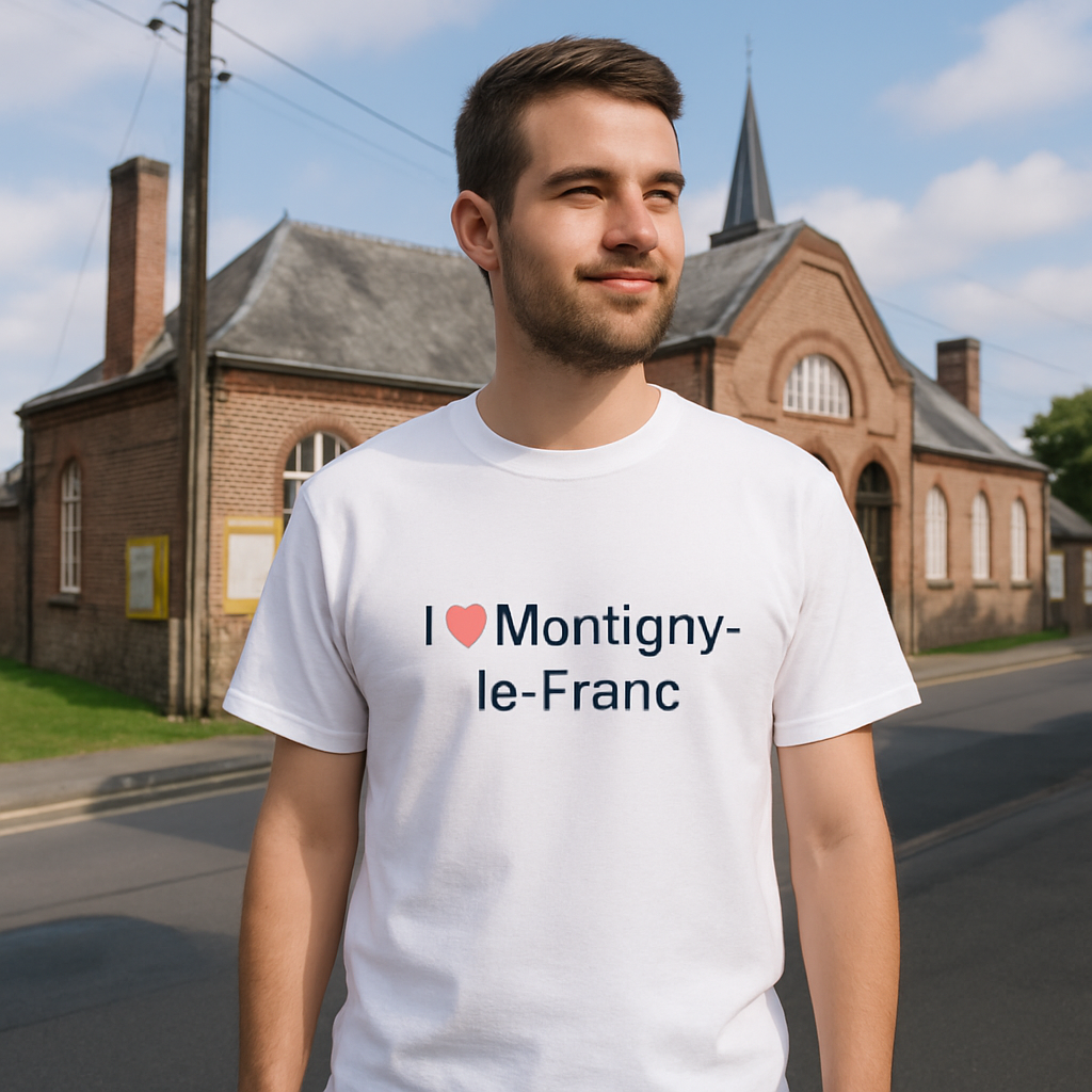 T-shirt I love montigny-le-franc