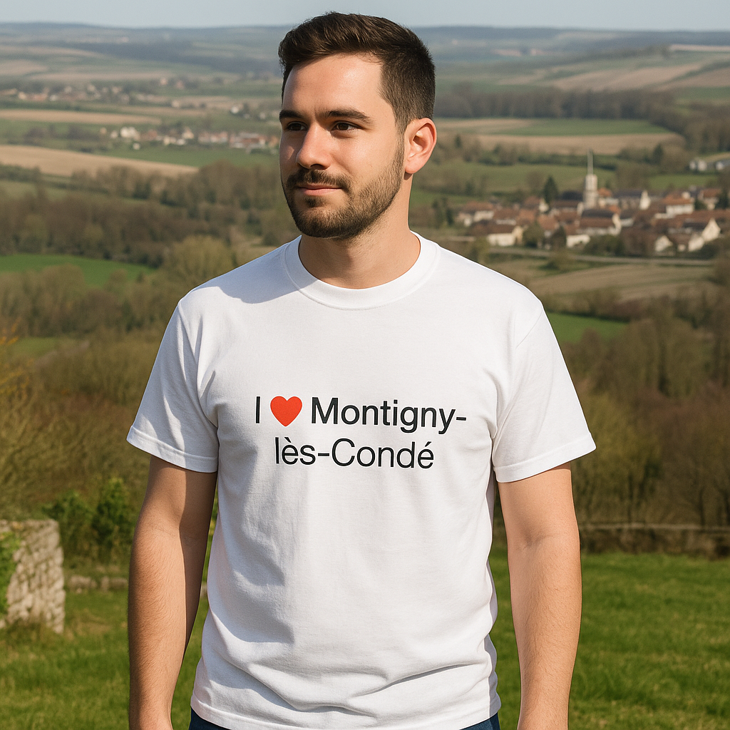 T-shirt I love montigny-lès-condé