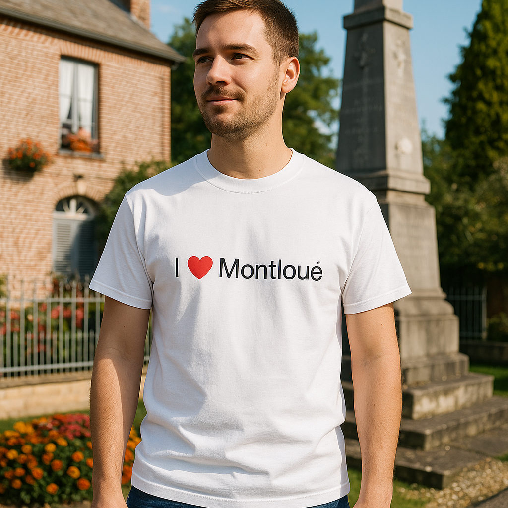 T-shirt I love montloué