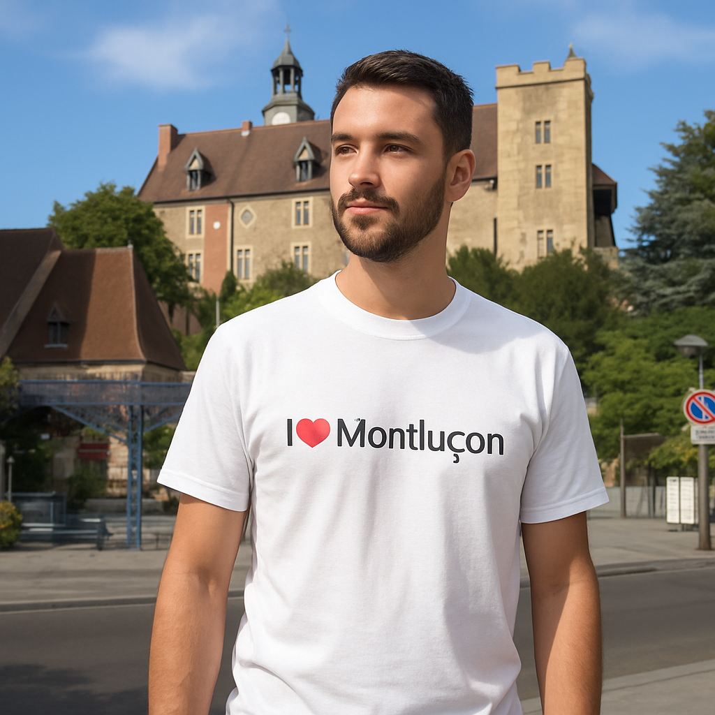 T-shirt I love montluçon