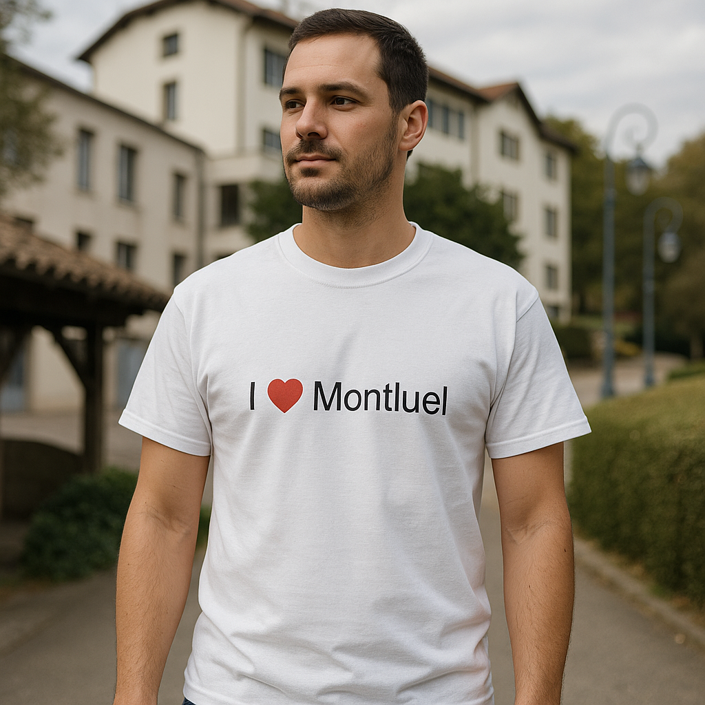 T-shirt I love montluel