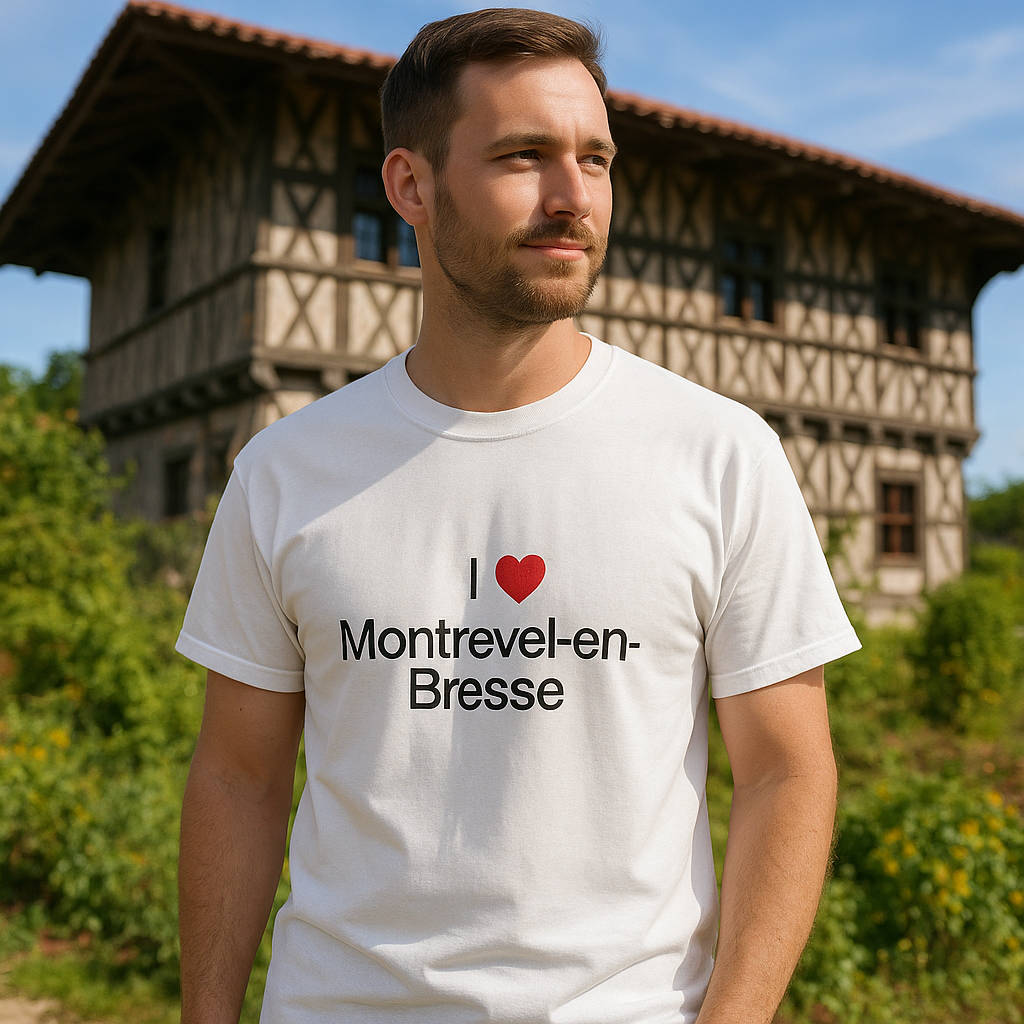 T-shirt I love montrevel-en-bresse