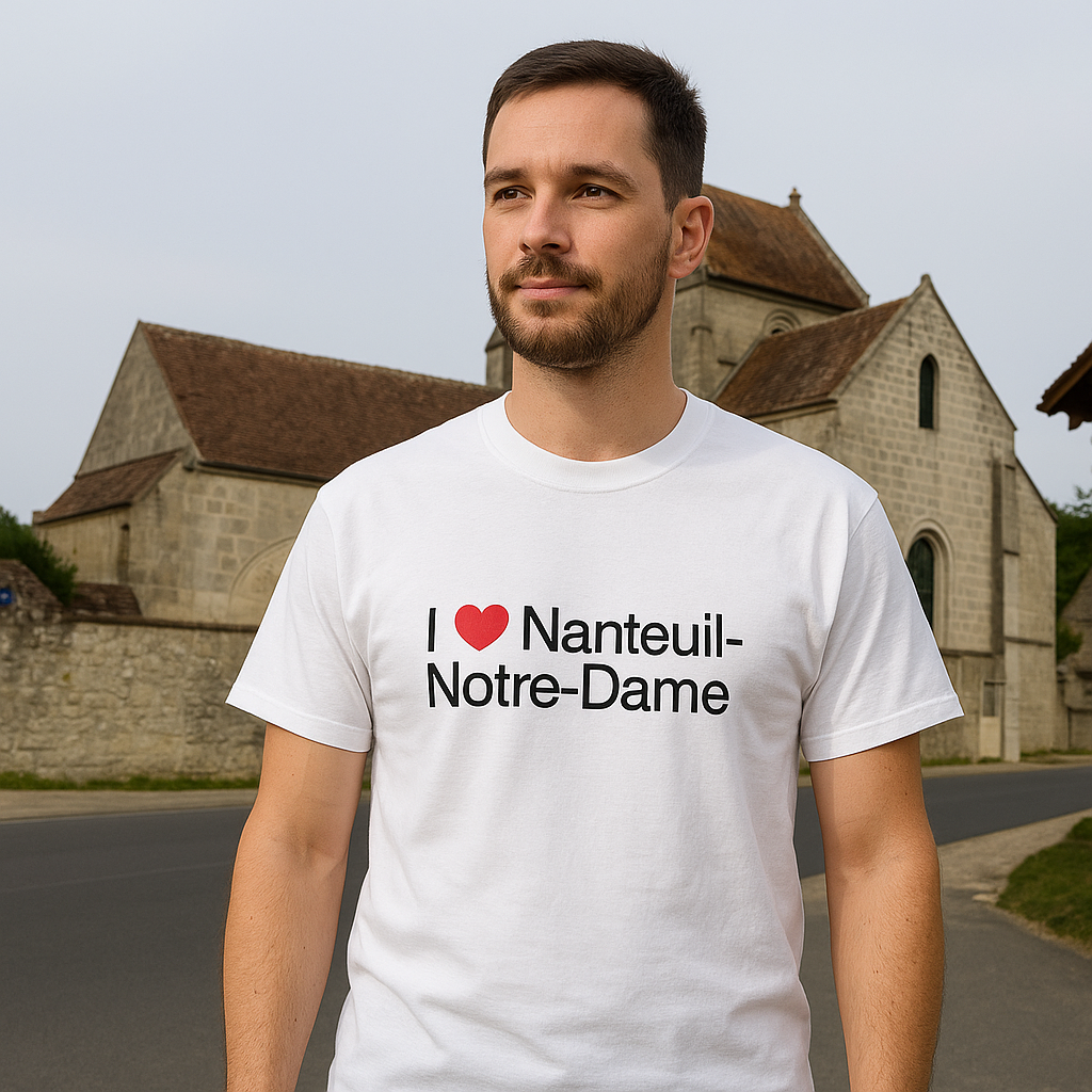 T-shirt I love nanteuil-notre-dame