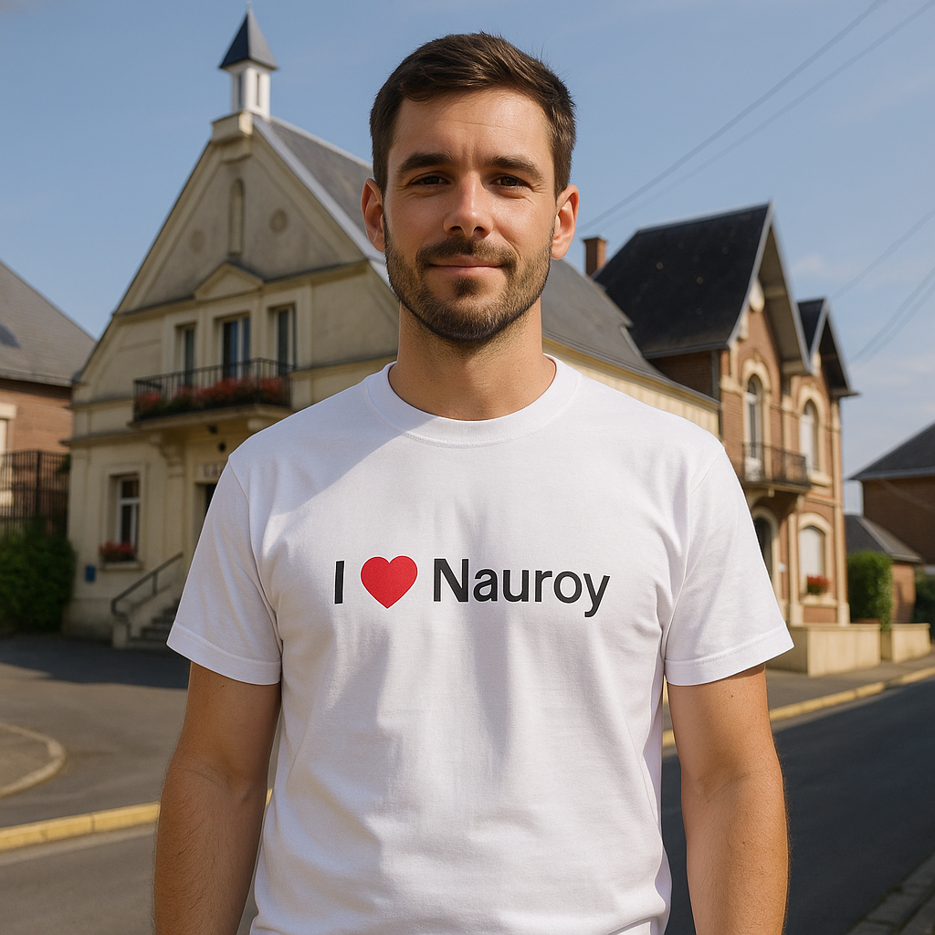 T-shirt I love nauroy