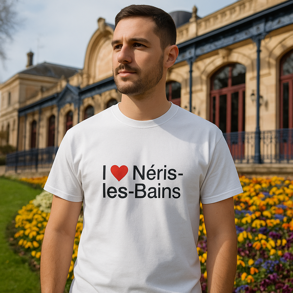 T-shirt I love néris-les-bains