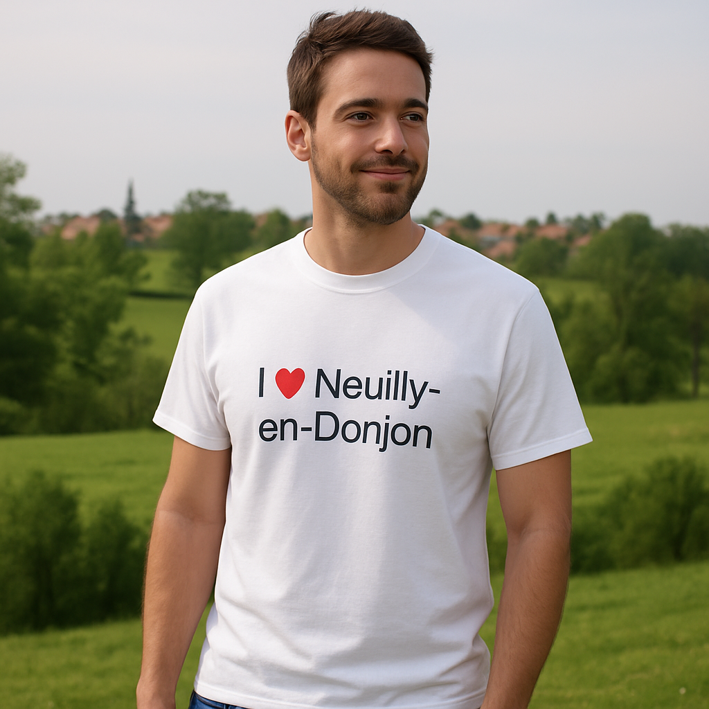 T-shirt I love neuilly-en-donjon