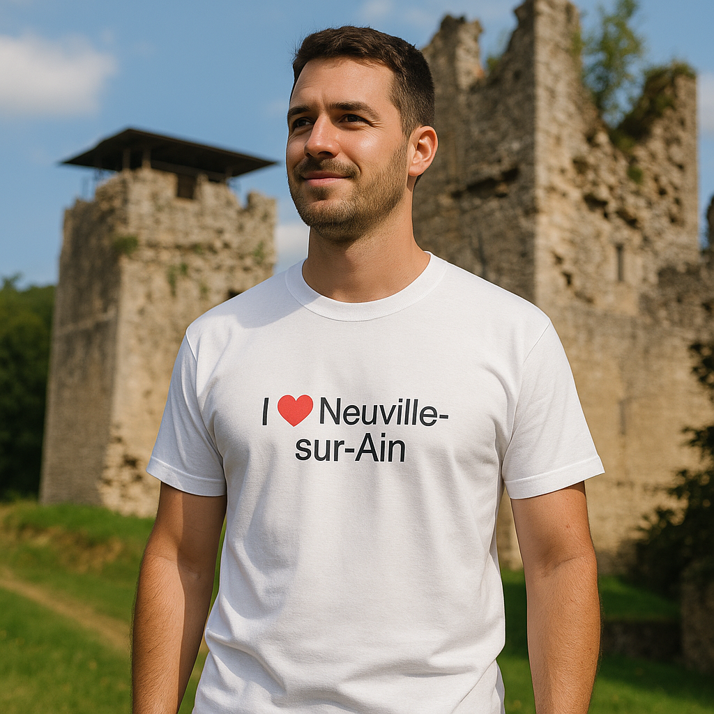 T-shirt I love neuville-sur-ain