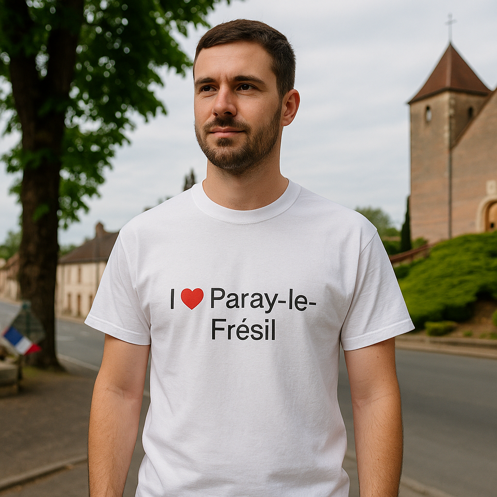 T-shirt I love paray-le-frésil