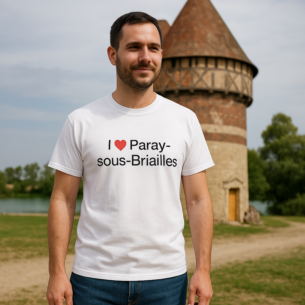 T-shirt I love paray-sous-briailles