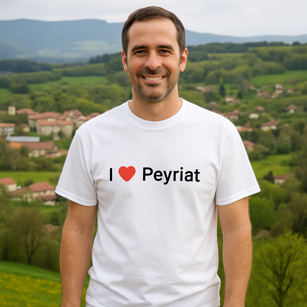 T-shirt I love peyriat