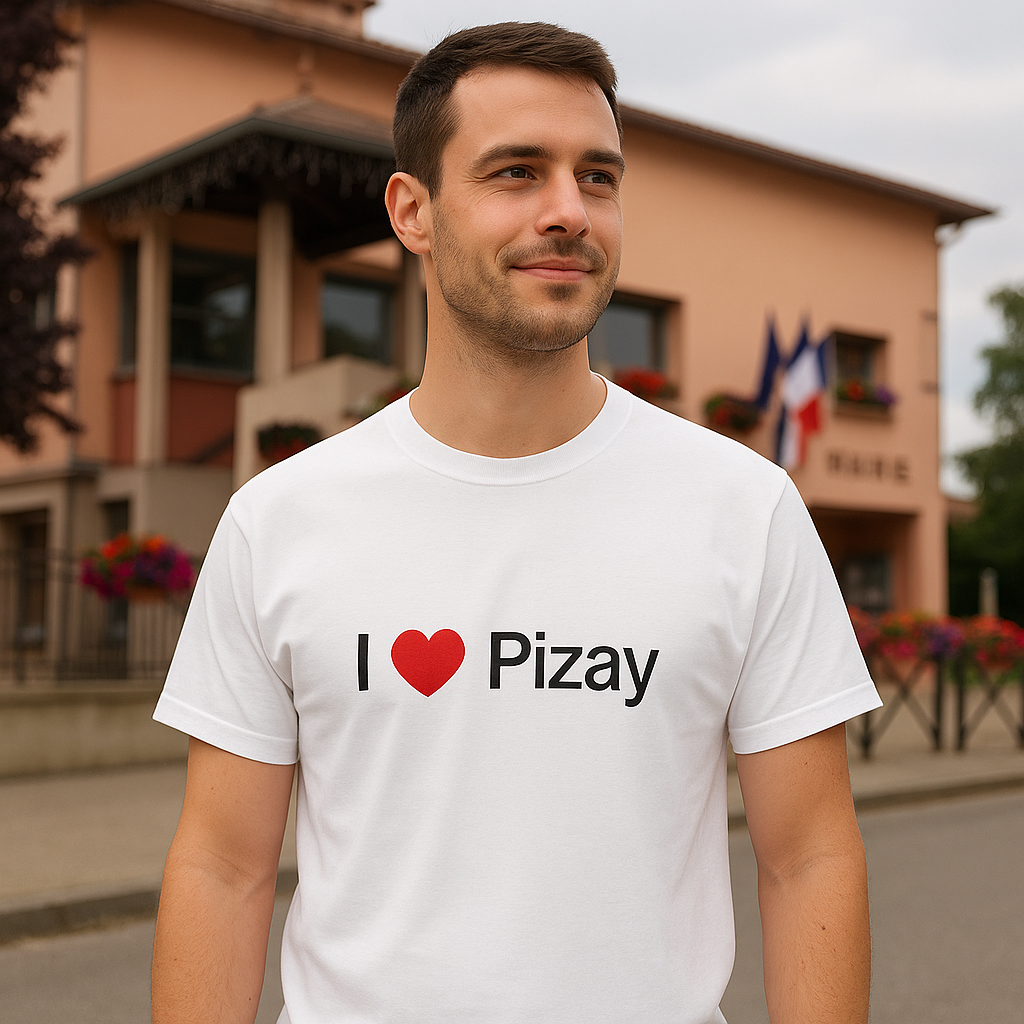 T-shirt I love pizay