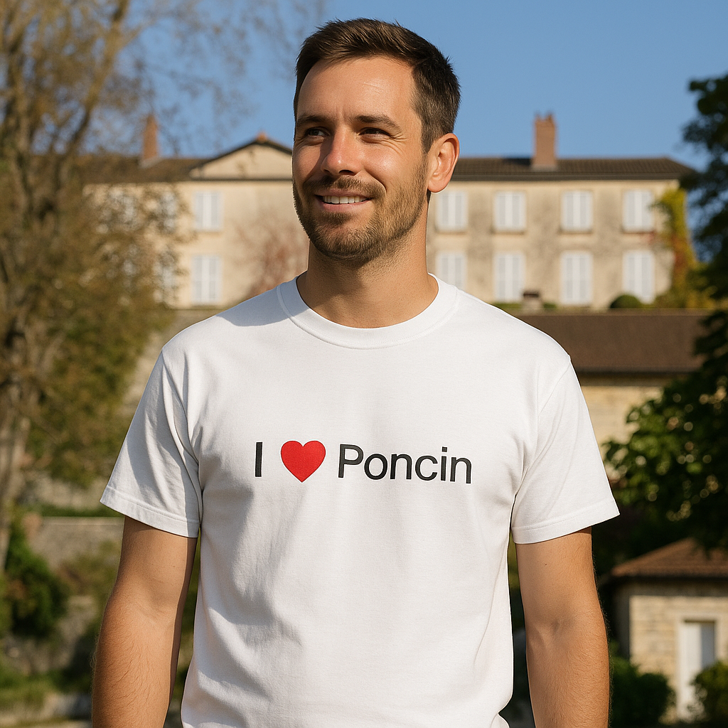 T-shirt I love poncin